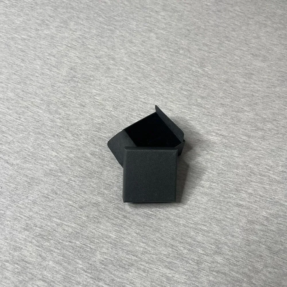 Macy’s Solid Black 2.5” x 2.5” Jewelry Gift Box